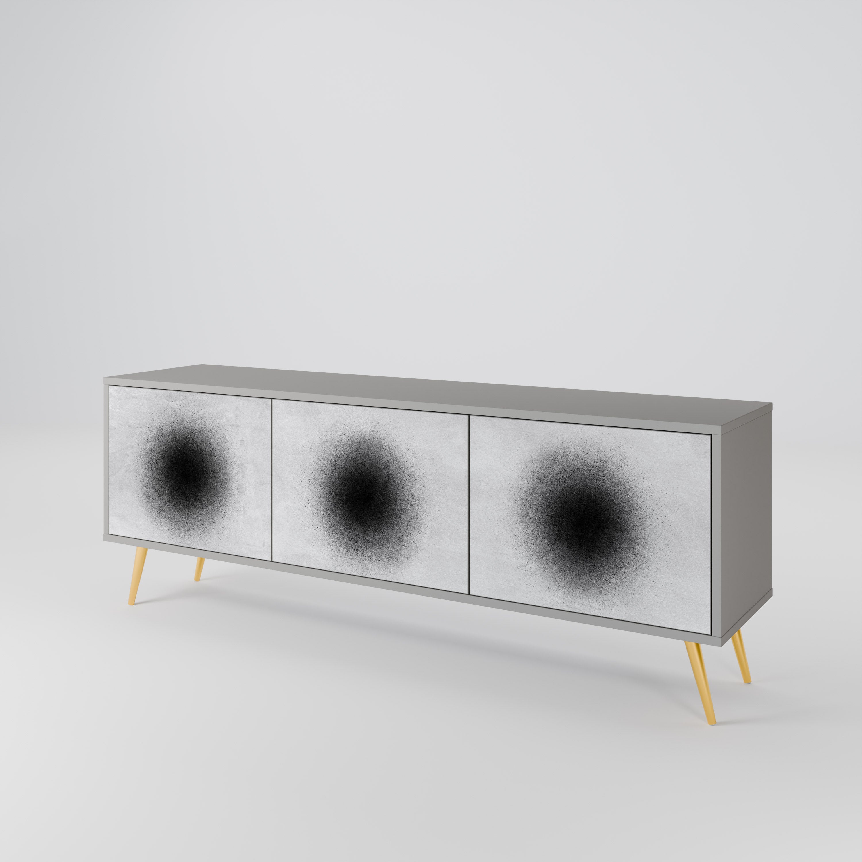 BLACK HOLE 3-Door TV Cabinet