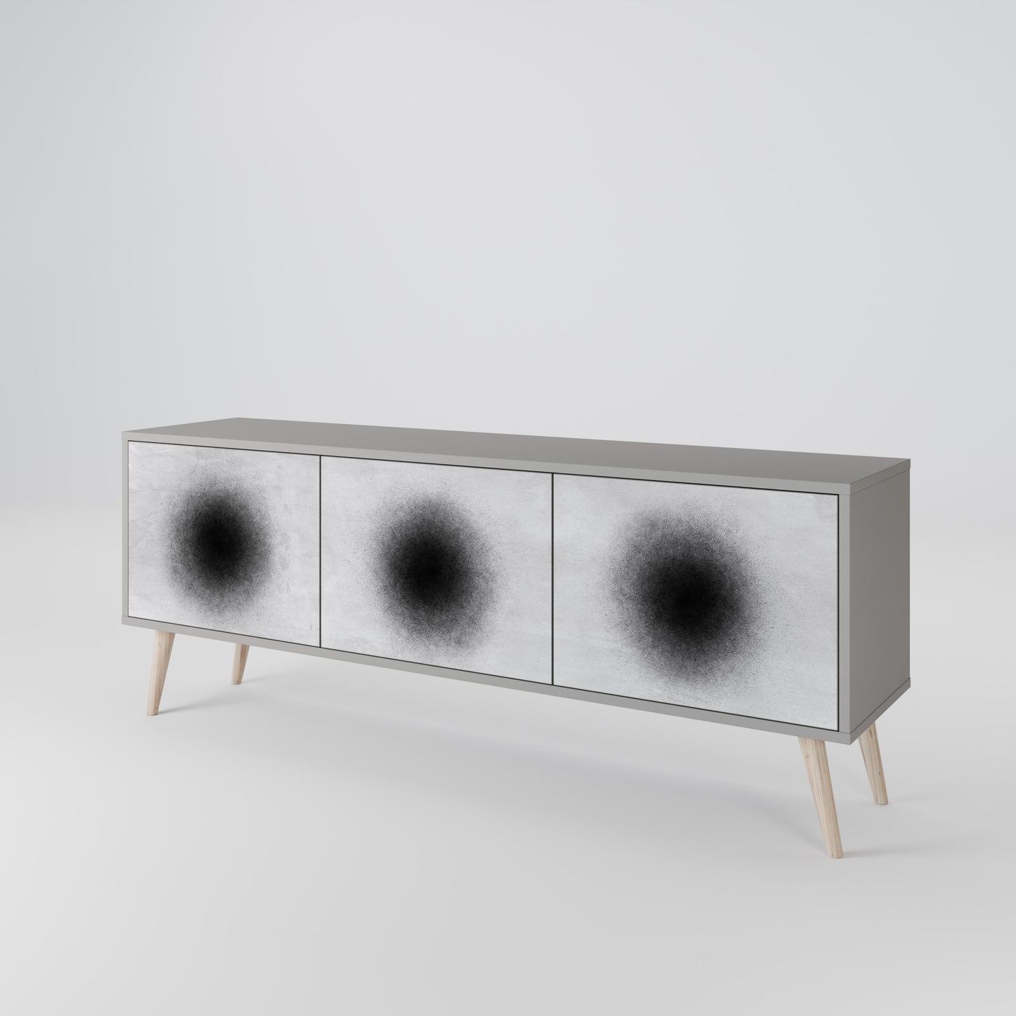 BLACK HOLE 3-Door TV Cabinet