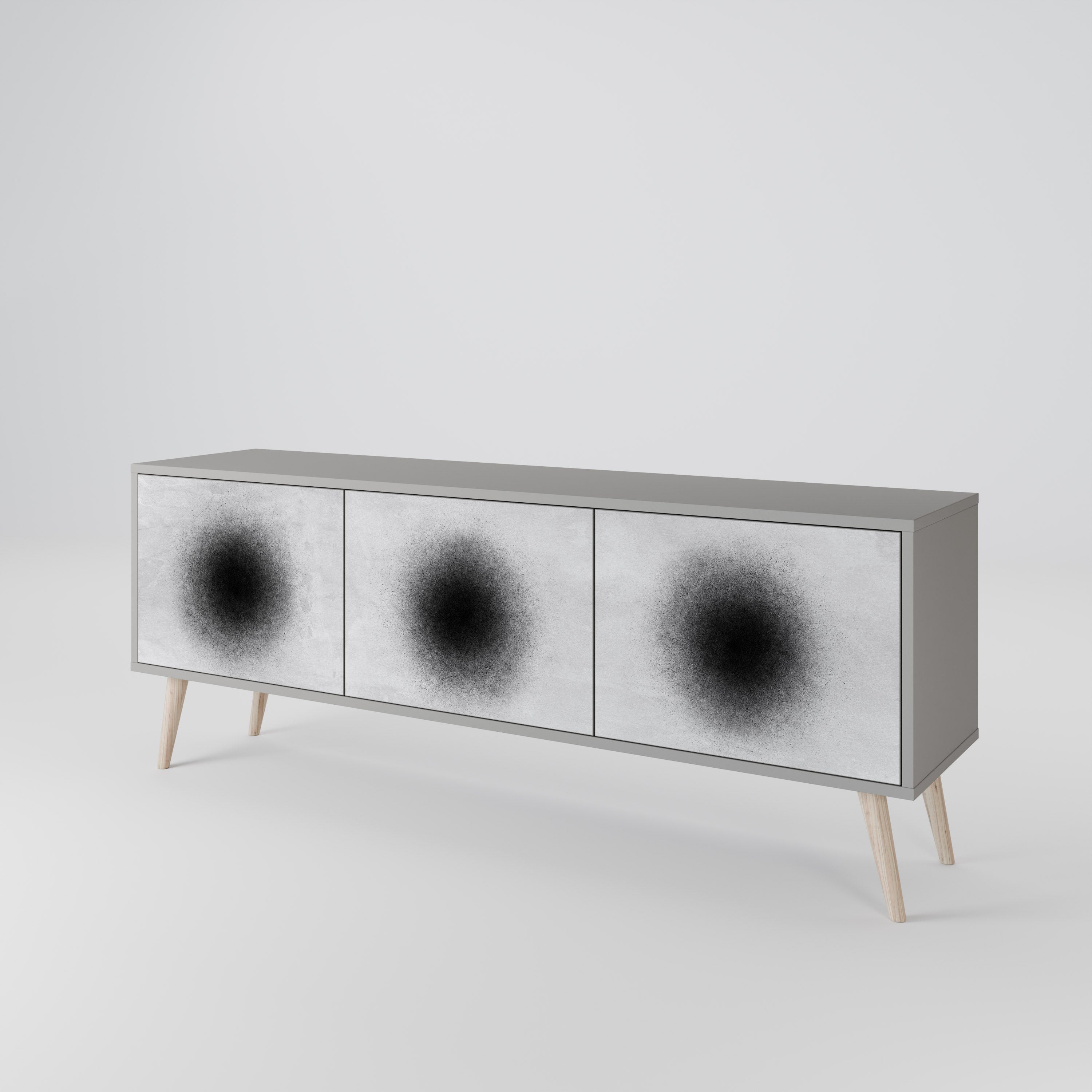 BLACK HOLE 3-Door TV Cabinet