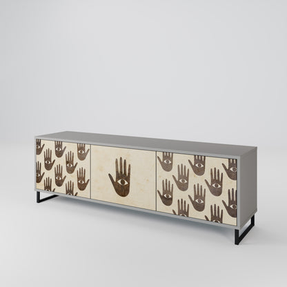 SEE MORE 3-Door TV Cabinet