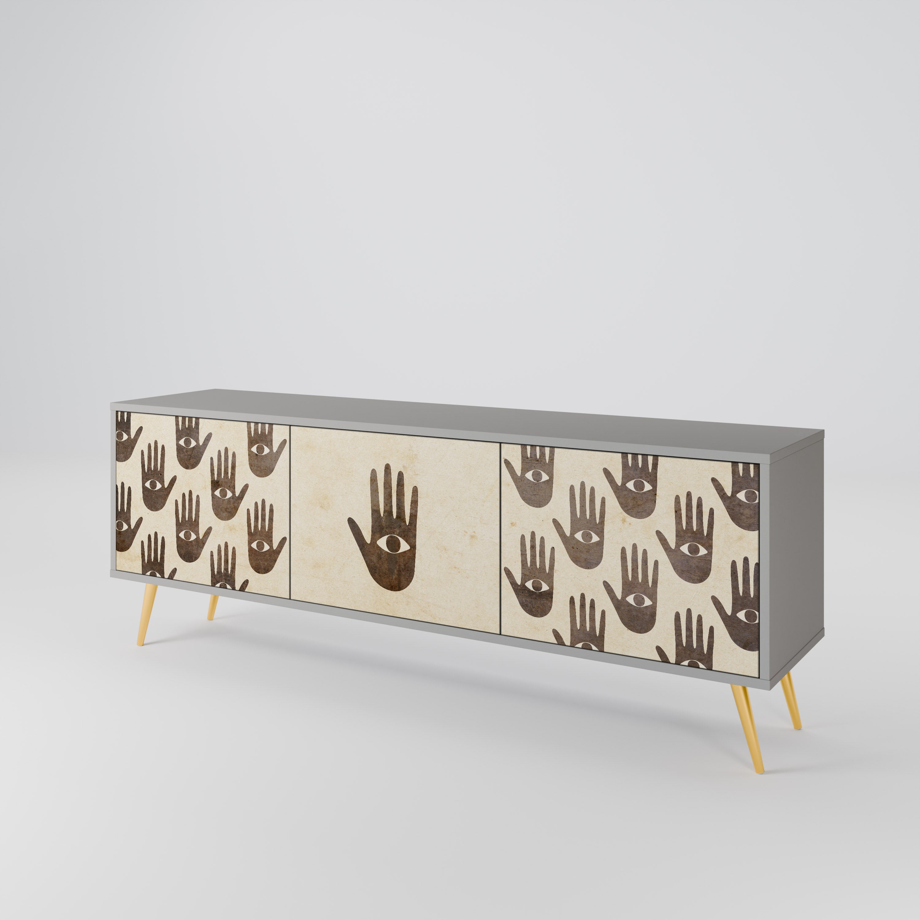 SEE MORE 3-Door TV Cabinet