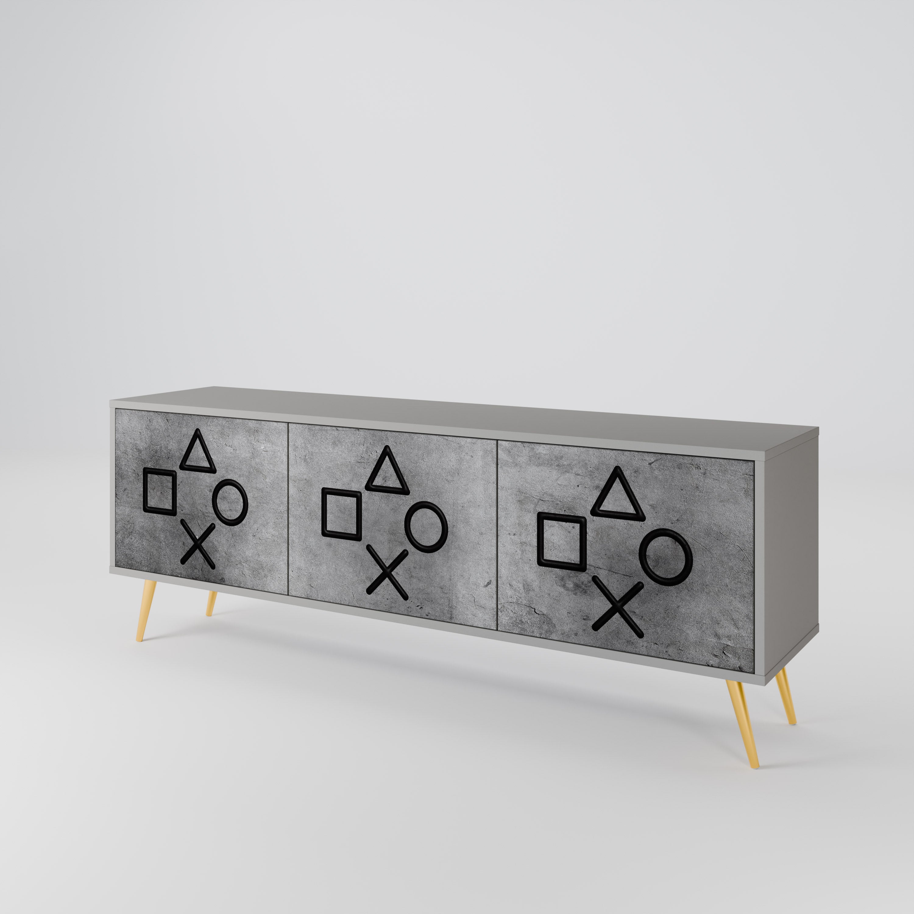 GAMER CHOICE 3-Door TV Cabinet