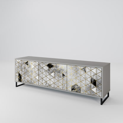ASHEN ARIA 3-Door TV Cabinet