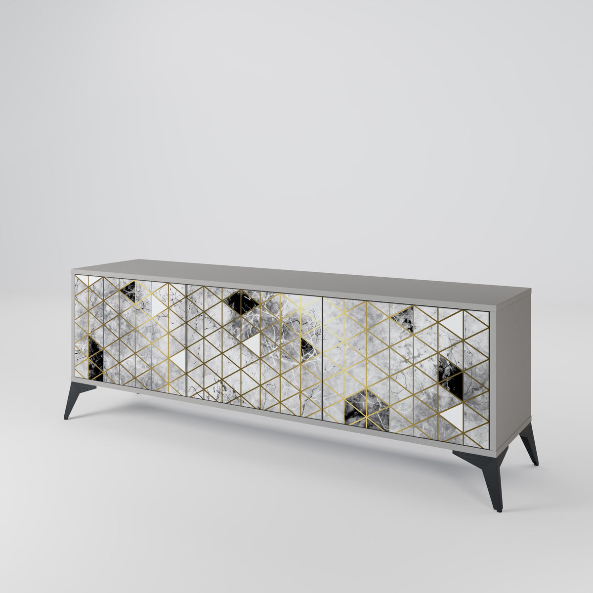 ASHEN ARIA 3-Door TV Cabinet