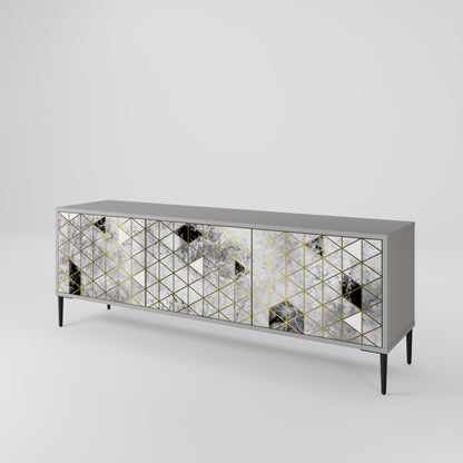 ASHEN ARIA 3-Door TV Cabinet