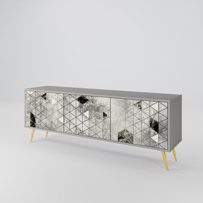 ASHEN ARIA 3-Door TV Cabinet