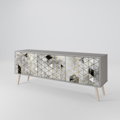 ASHEN ARIA 3-Door TV Cabinet