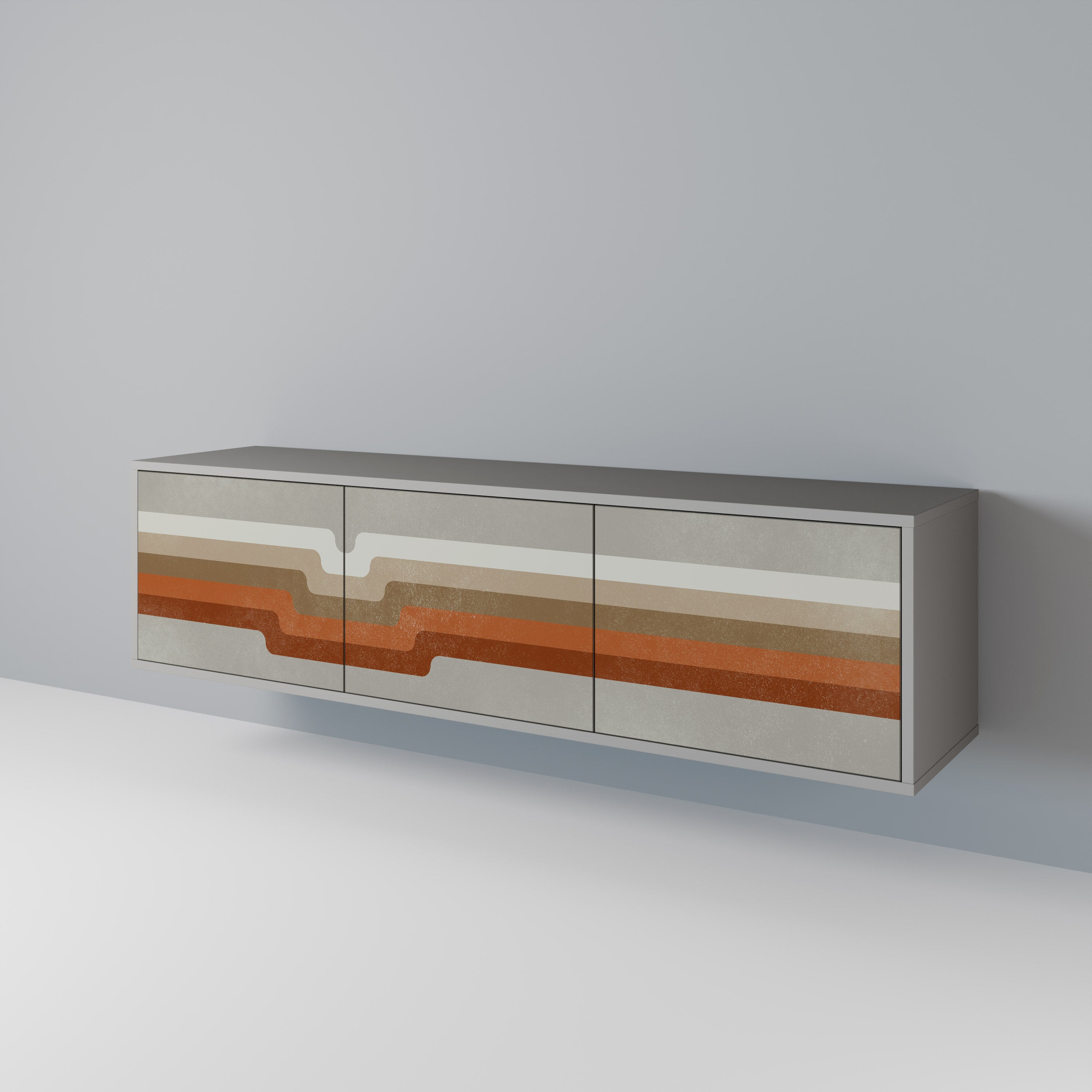 PECULIAR TRAIL 3-Door TV Cabinet