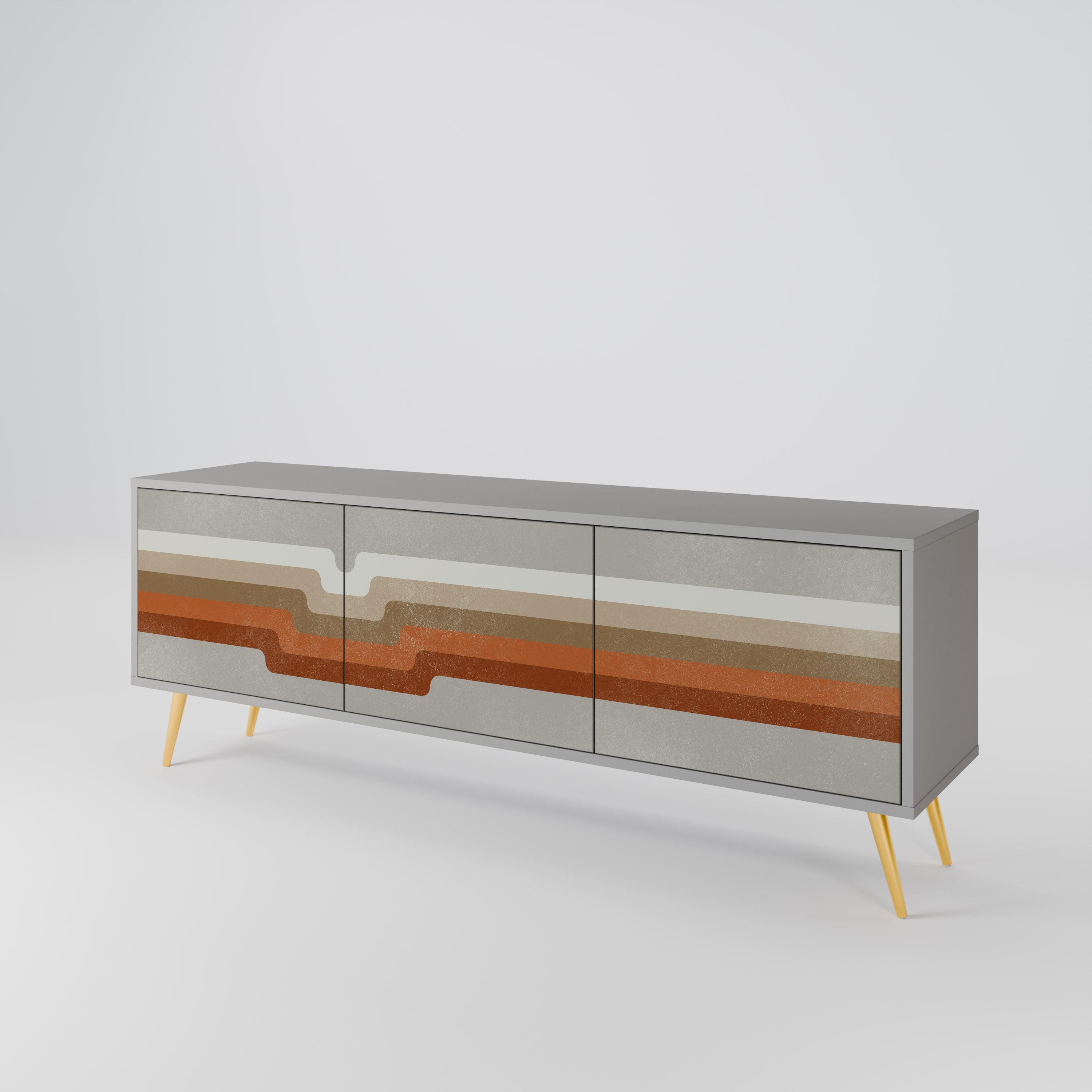PECULIAR TRAIL 3-Door TV Cabinet