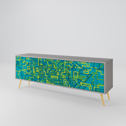 NOSTALGIC MEMORIES 3-Door TV Cabinet