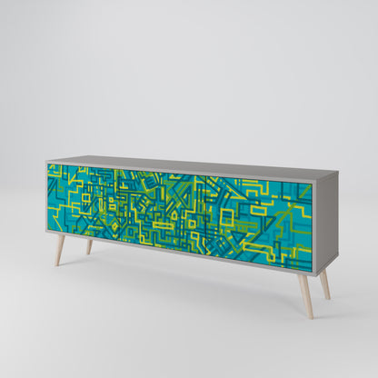 NOSTALGIC MEMORIES 3-Door TV Cabinet