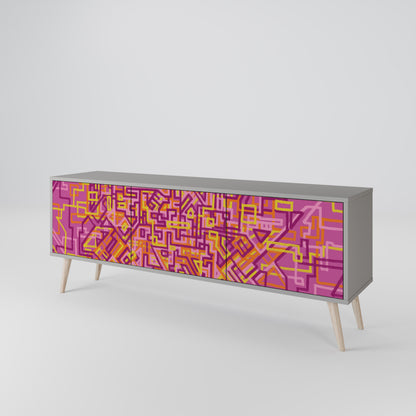 LOVELY MEMORIES 3-Door TV Cabinet