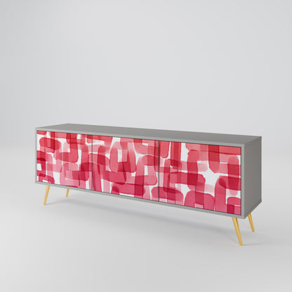 KALEIDOSCOPIC CUBISM 3-Door TV Cabinet