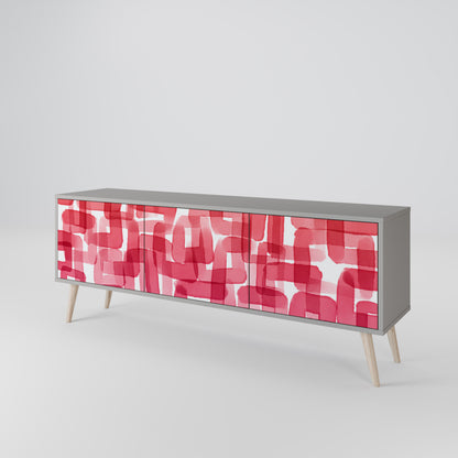 KALEIDOSCOPIC CUBISM 3-Door TV Cabinet