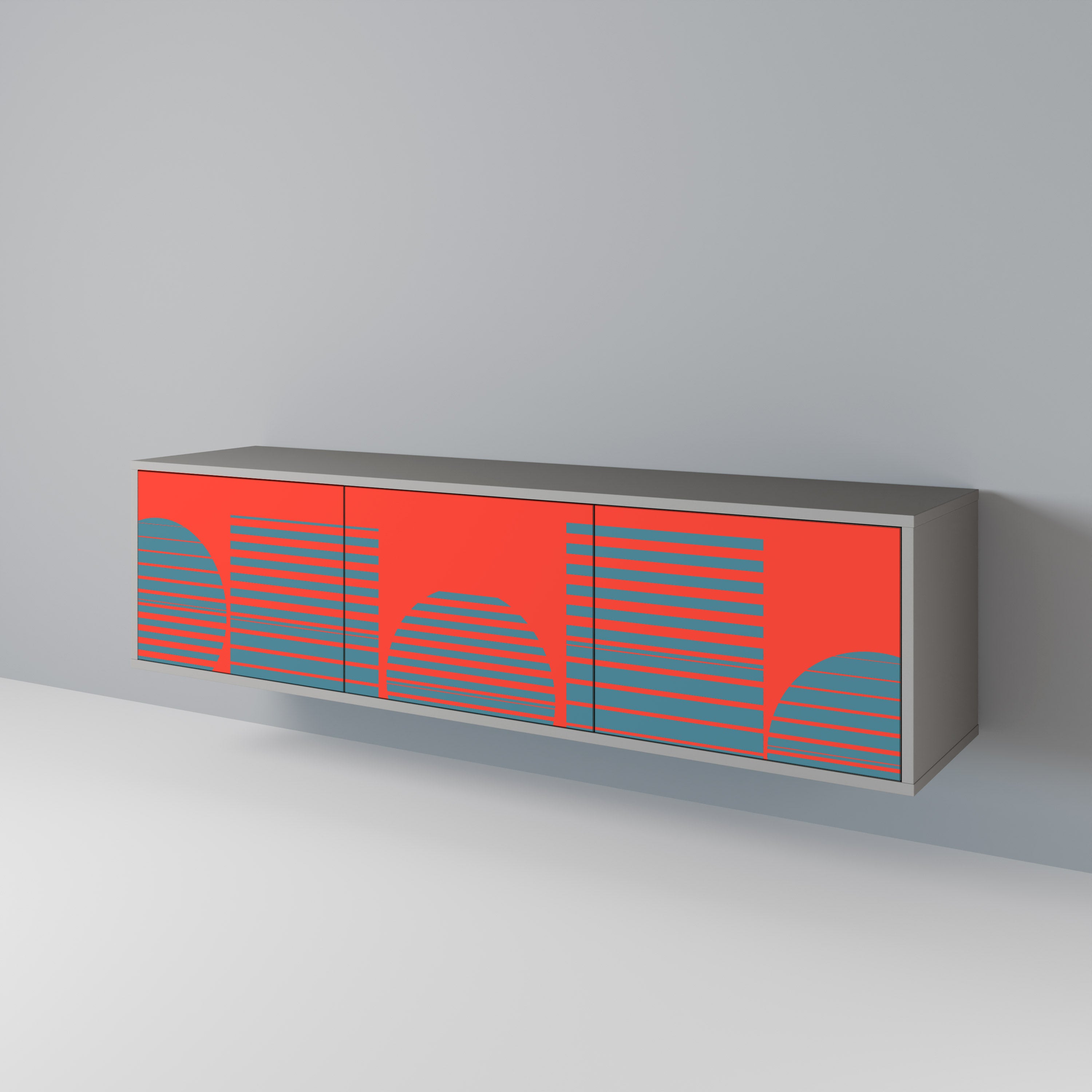 RISING GEOMETRY STARS 3-Door TV Cabinet