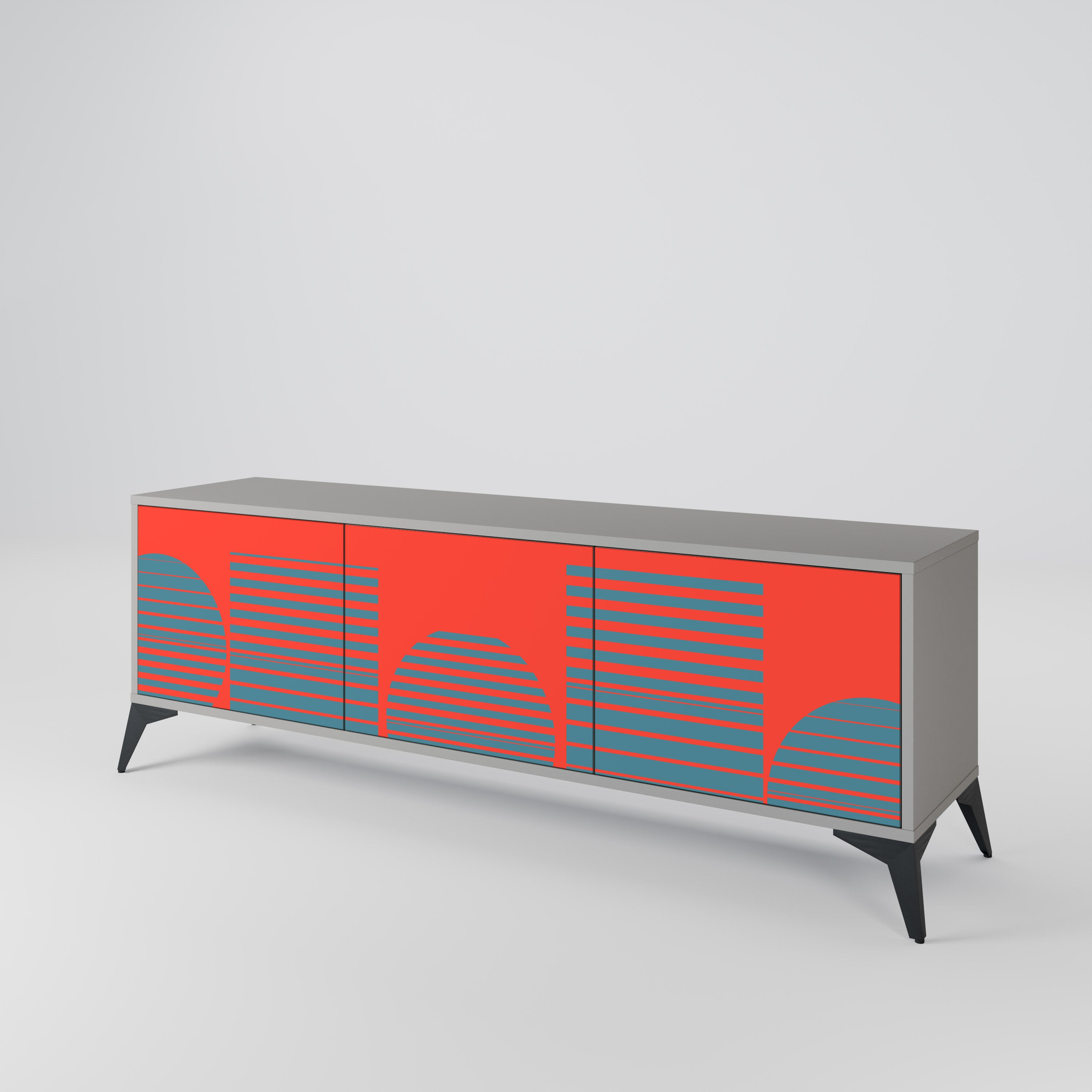 RISING GEOMETRY STARS 3-Door TV Cabinet