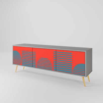 RISING GEOMETRY STARS 3-Door TV Cabinet
