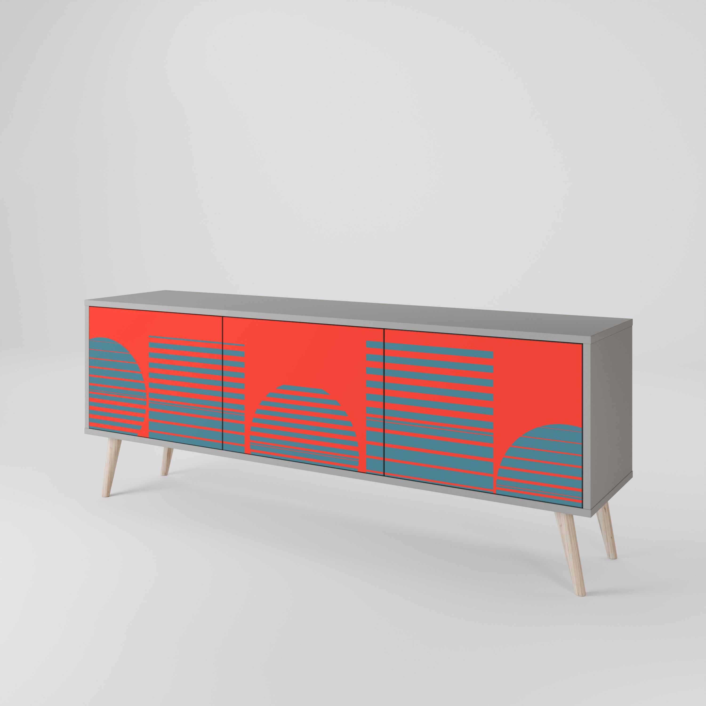 RISING GEOMETRY STARS 3-Door TV Cabinet