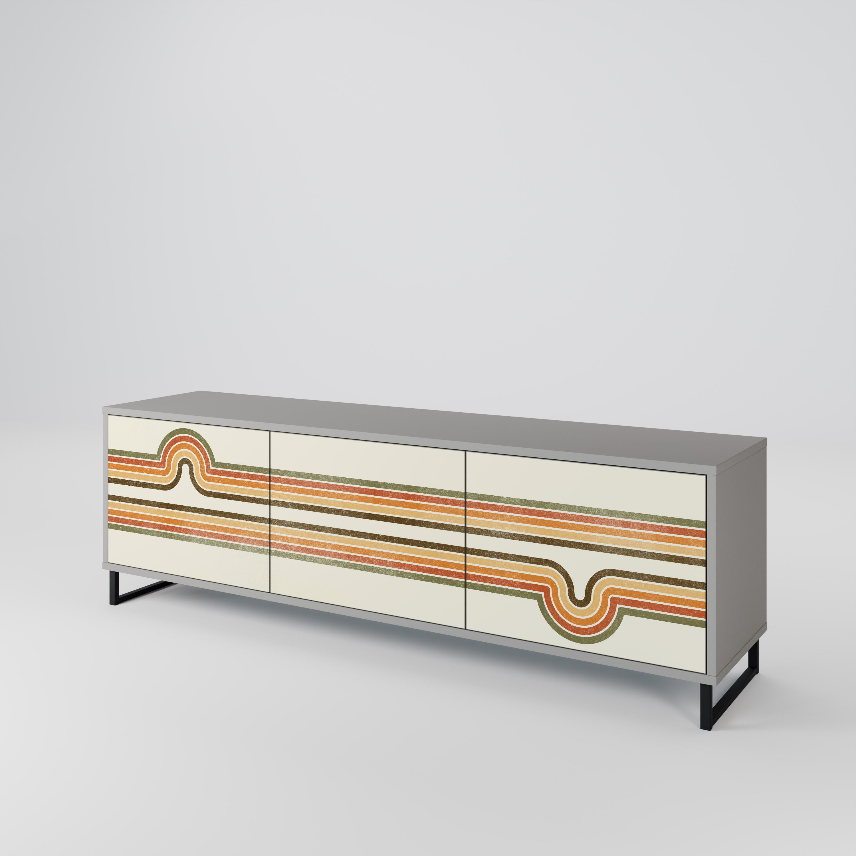 EXCEPTIONAL STREAM 3-Door TV Cabinet