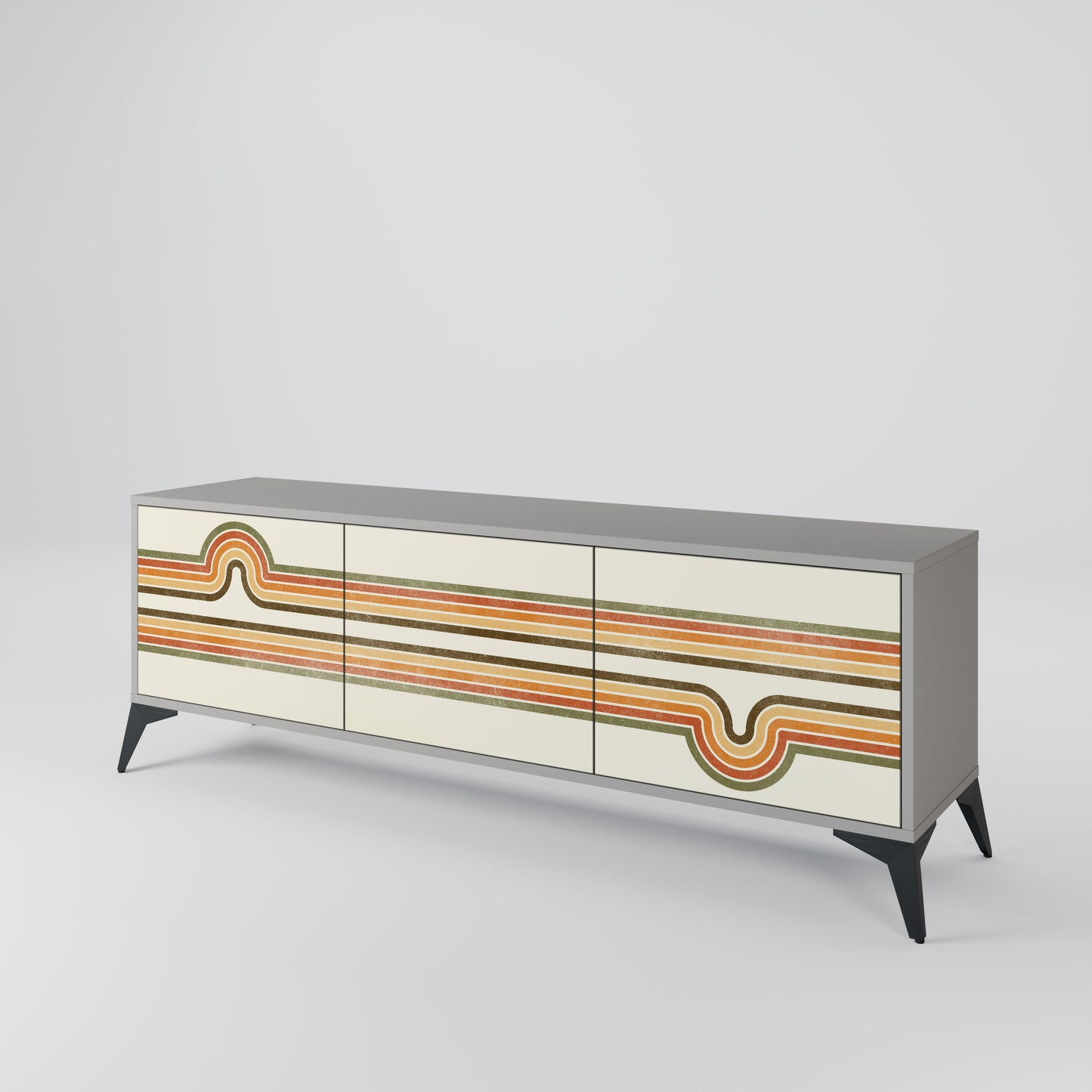 EXCEPTIONAL STREAM 3-Door TV Cabinet