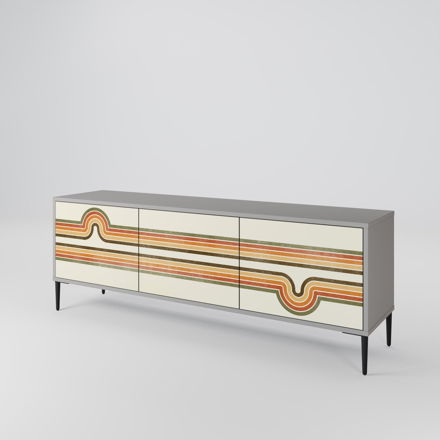 EXCEPTIONAL STREAM 3-Door TV Cabinet