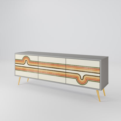 EXCEPTIONAL STREAM 3-Door TV Cabinet