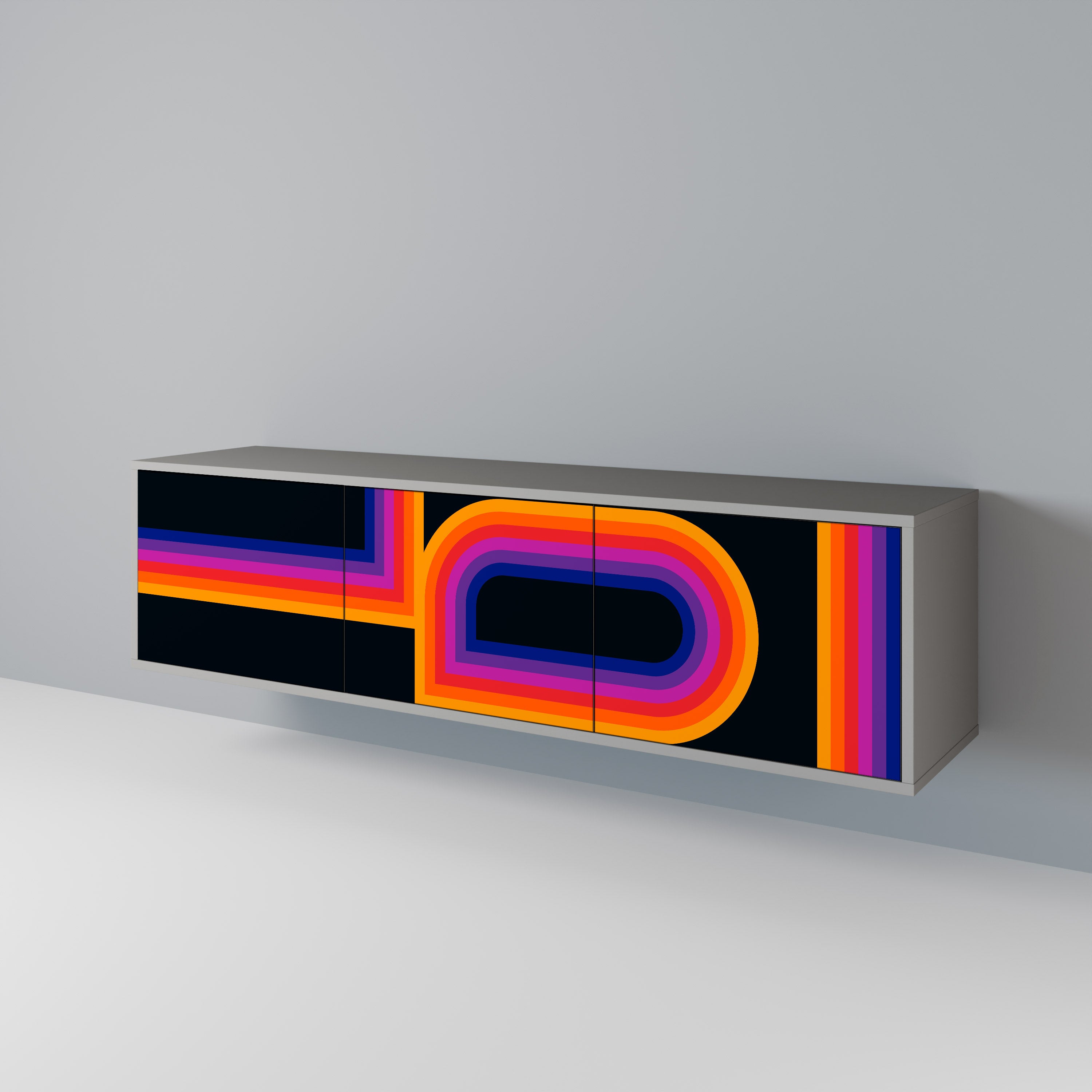 BLINDED BY THE LIGHTS 3-Door TV Cabinet