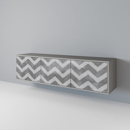 TOUGH ZIG ZAG 3-Door TV Cabinet
