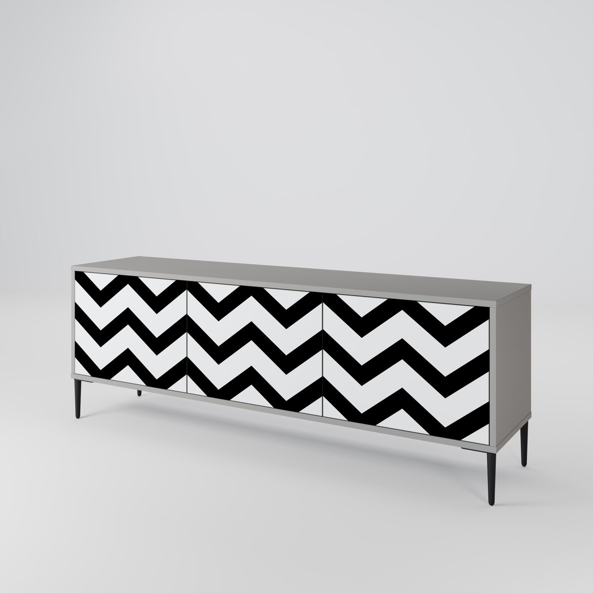 CLASSIC ZIG ZAG 3-Door TV Cabinet