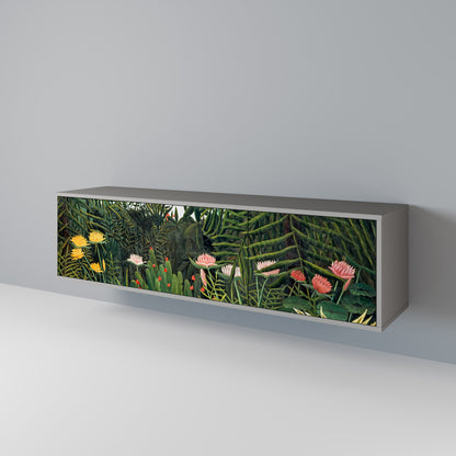 VIRGIN FOREST WITH SUNSET 3-Door TV Cabinet