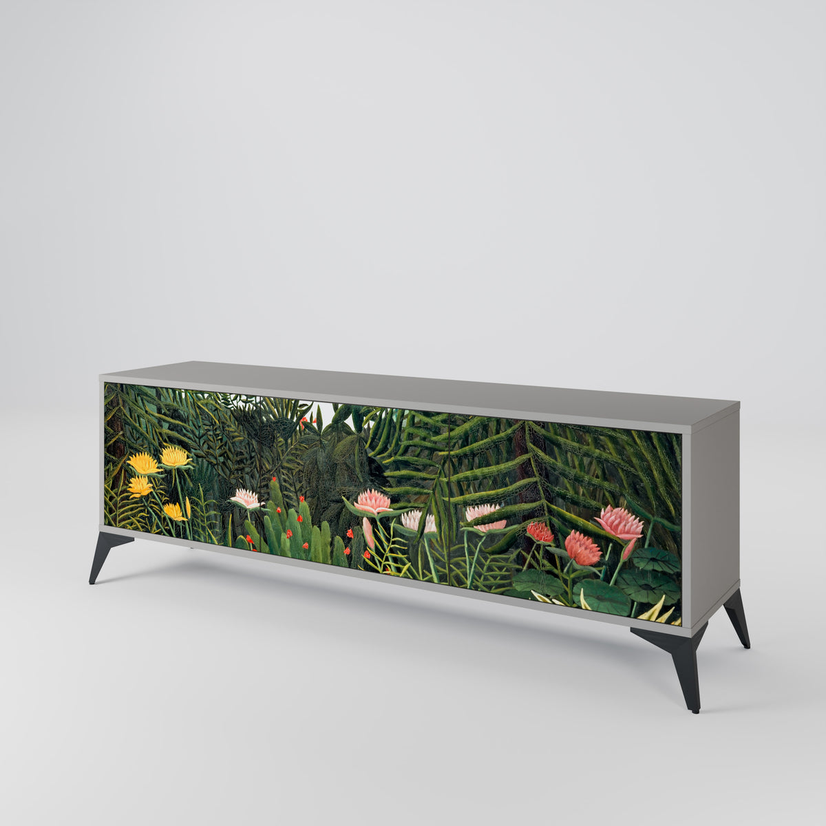 VIRGIN FOREST WITH SUNSET 3-Door TV Cabinet