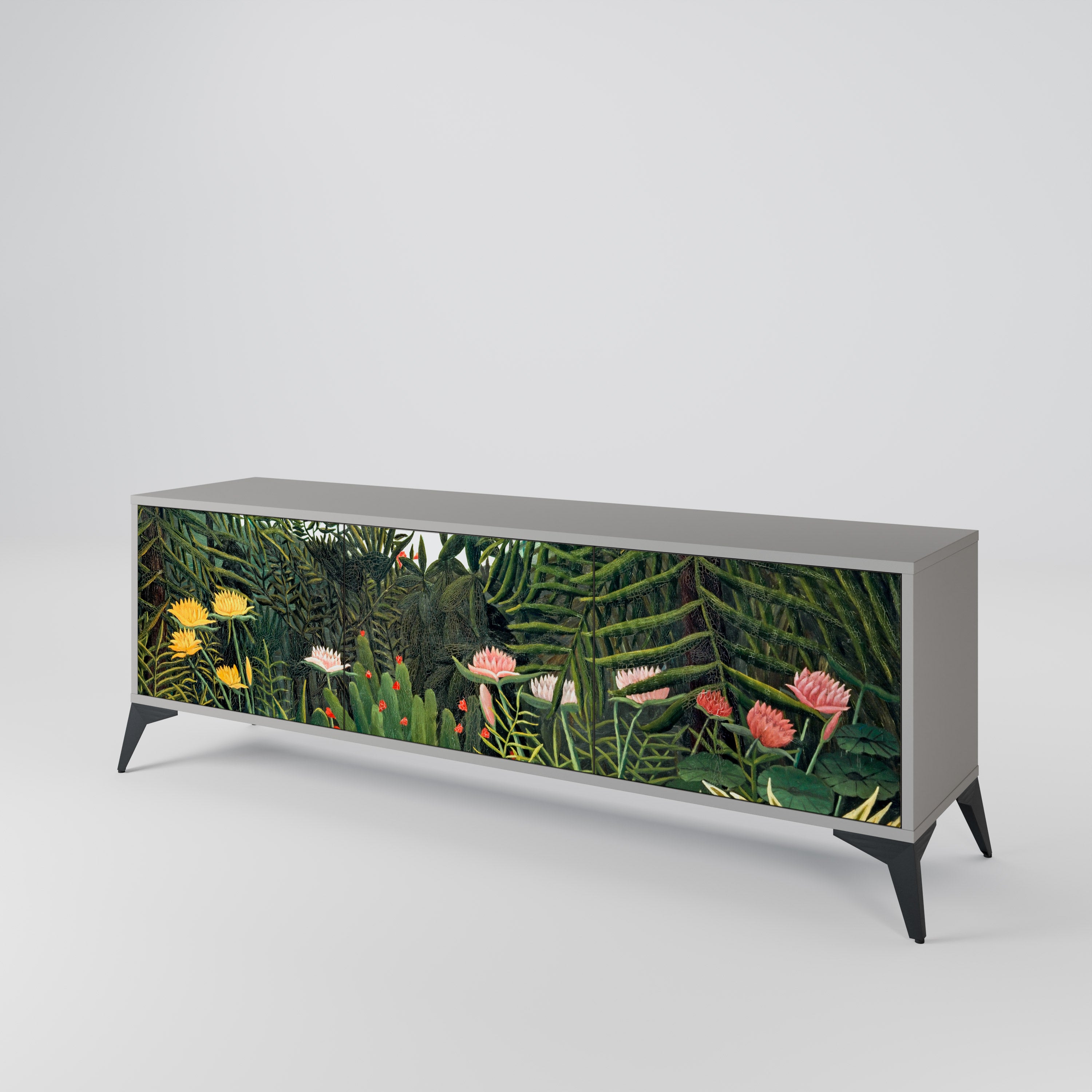 VIRGIN FOREST WITH SUNSET 3-Door TV Cabinet