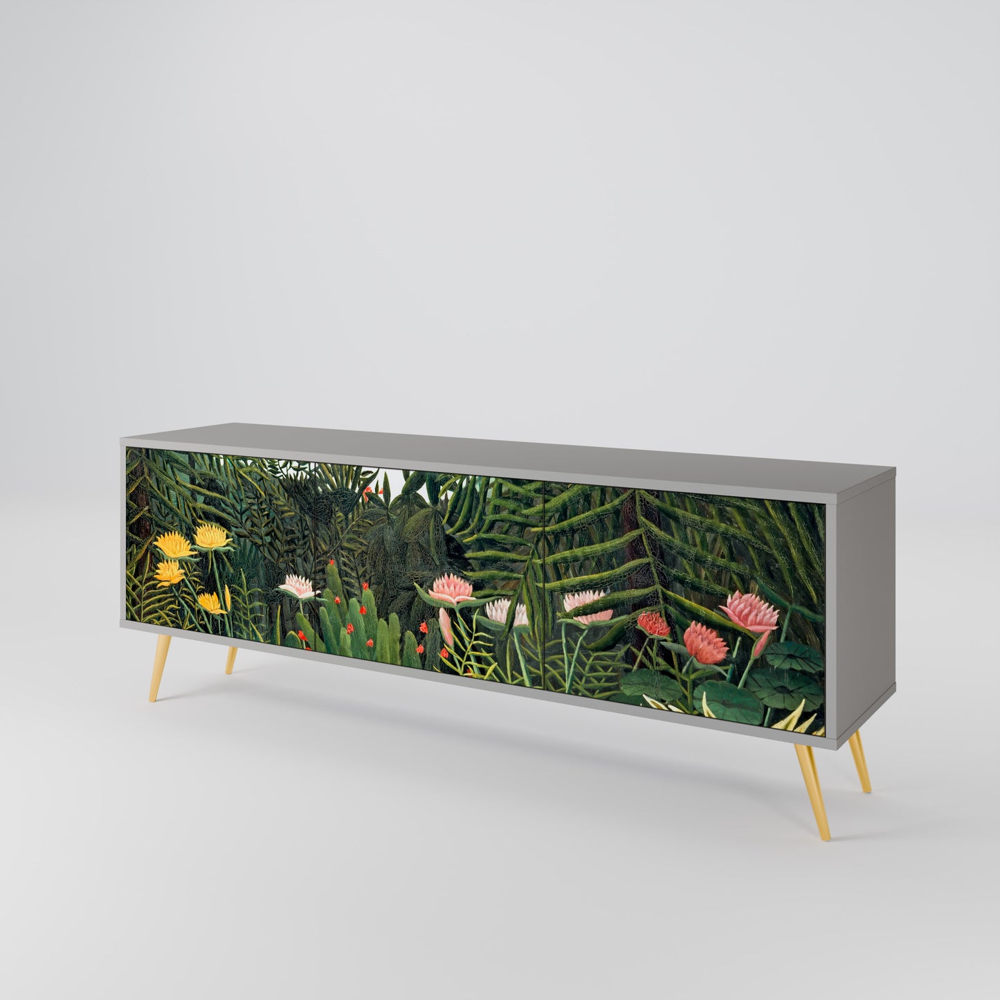 VIRGIN FOREST WITH SUNSET 3-Door TV Cabinet