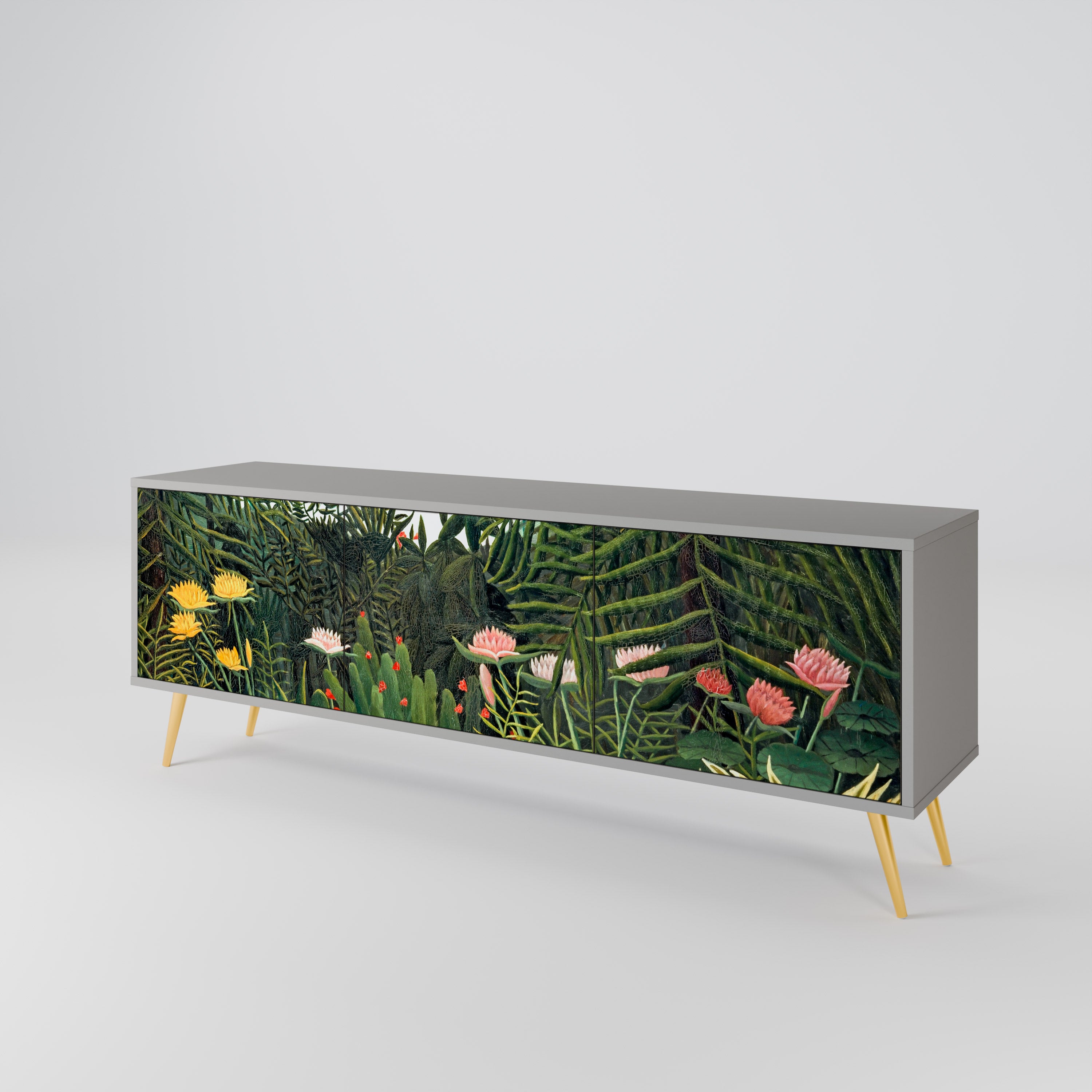VIRGIN FOREST WITH SUNSET 3-Door TV Cabinet