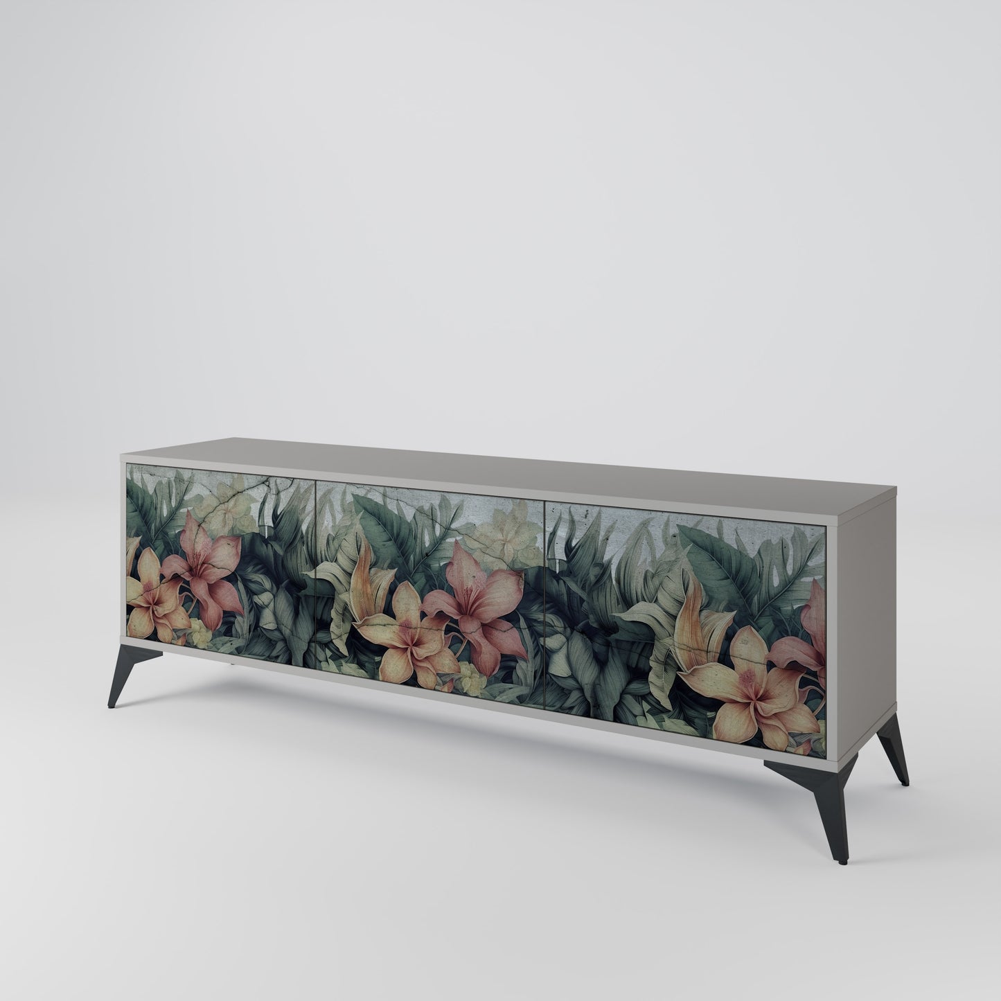 HEAVENLY BLOOM 3-Door TV Cabinet
