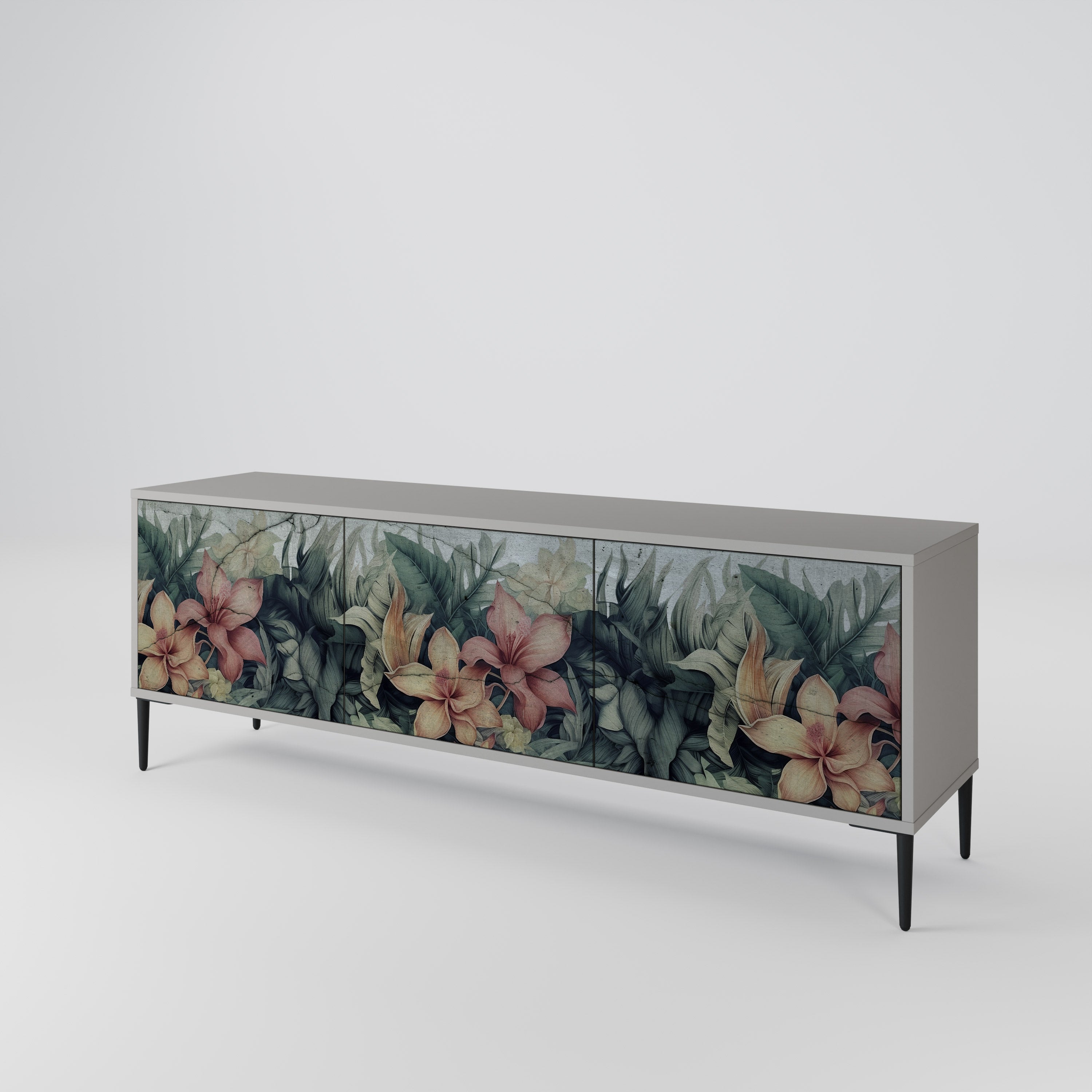 HEAVENLY BLOOM 3-Door TV Cabinet