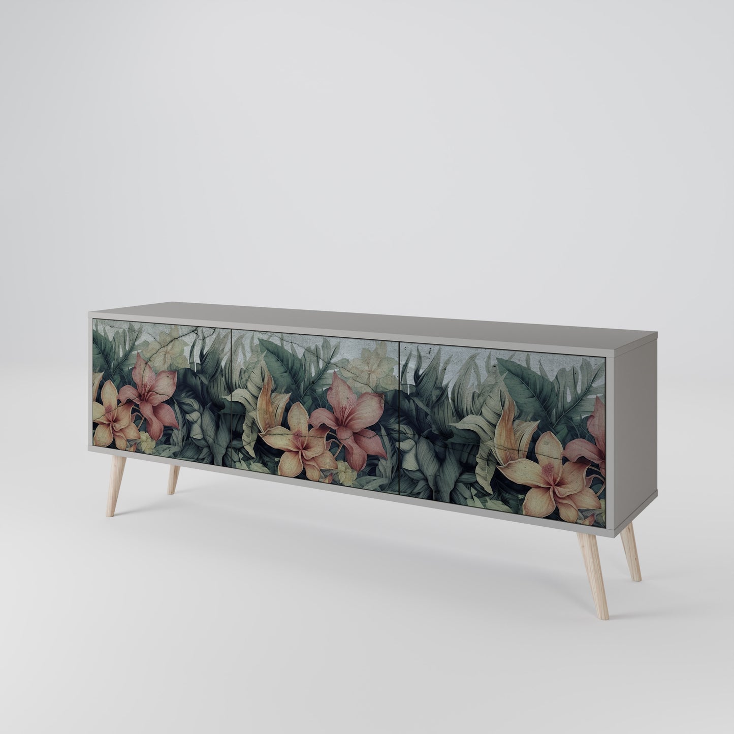HEAVENLY BLOOM 3-Door TV Cabinet