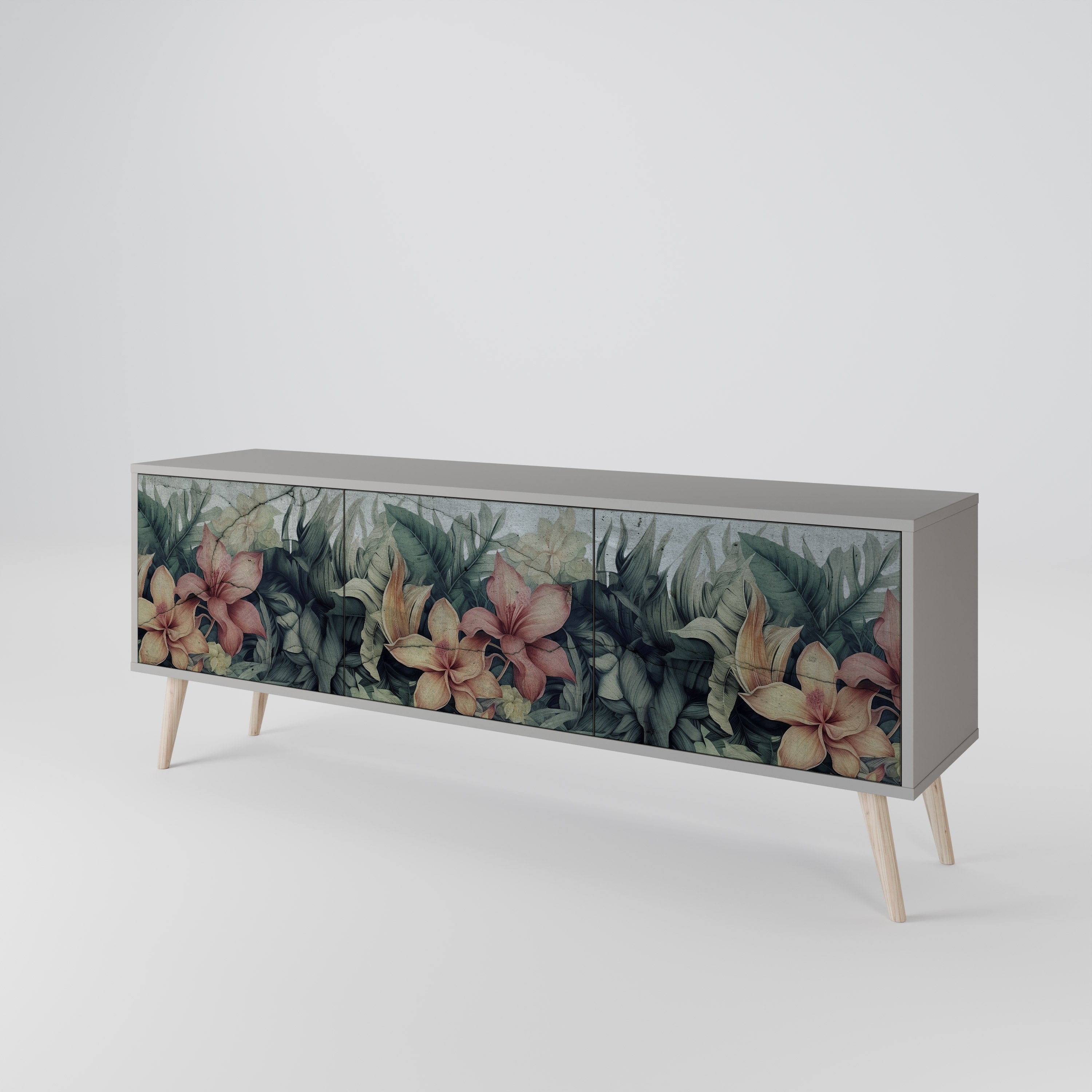 HEAVENLY BLOOM 3-Door TV Cabinet