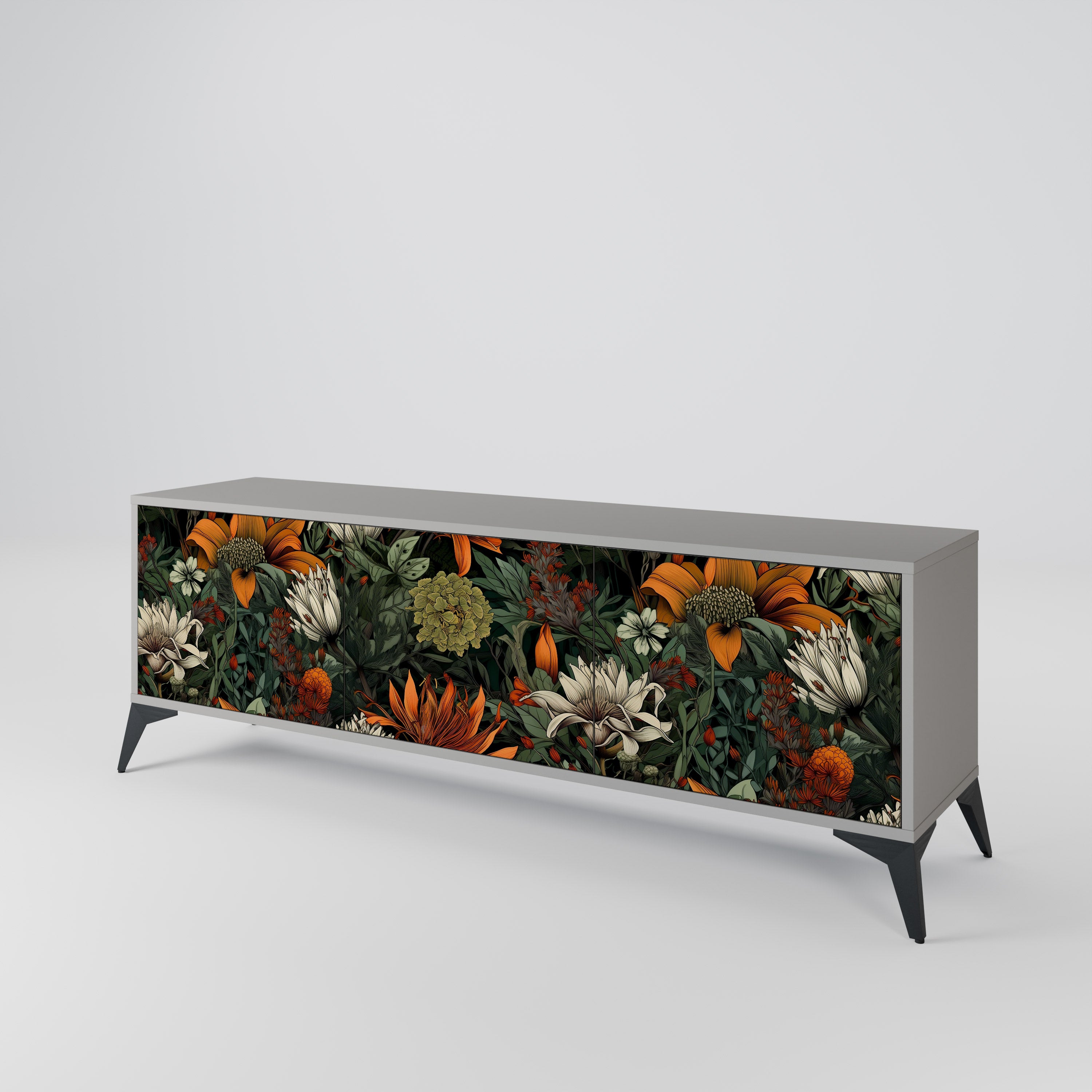 MIDNIGHT SPROUT 3-Door TV Cabinet