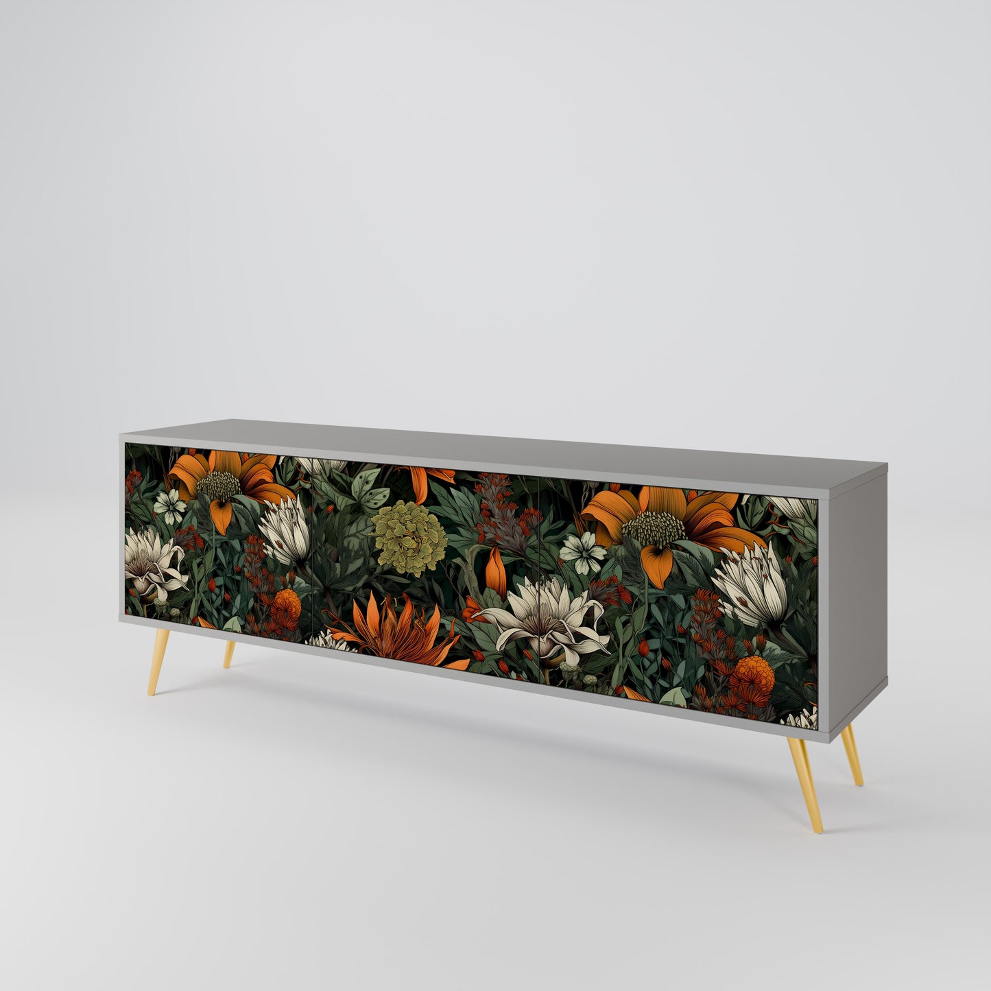 MIDNIGHT SPROUT 3-Door TV Cabinet