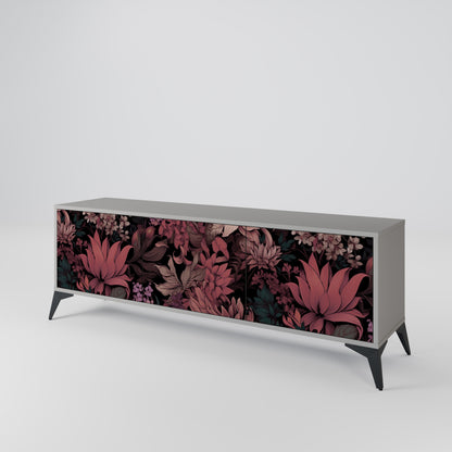 FLORAL WHISPER 3-Door TV Cabinet