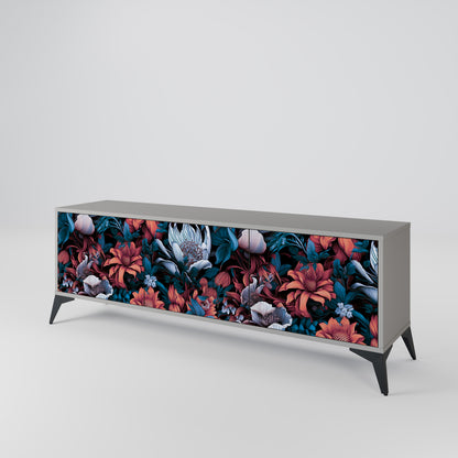 ETHEREAL BLOSSOMS 3-Door TV Cabinet