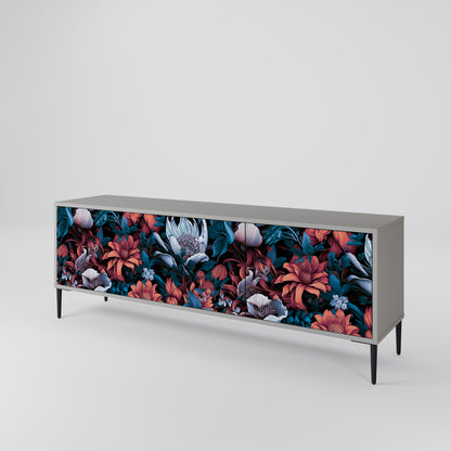 ETHEREAL BLOSSOMS 3-Door TV Cabinet