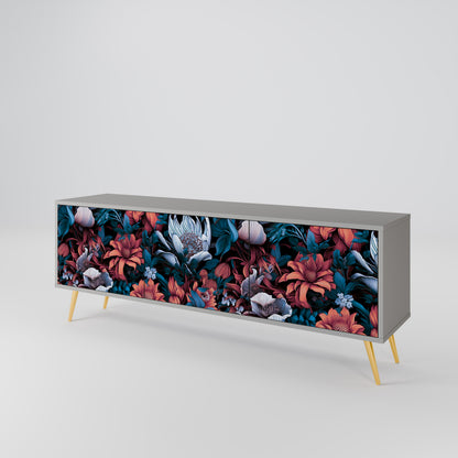 ETHEREAL BLOSSOMS 3-Door TV Cabinet