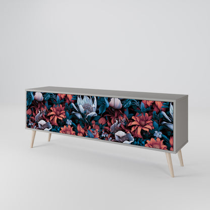 ETHEREAL BLOSSOMS 3-Door TV Cabinet