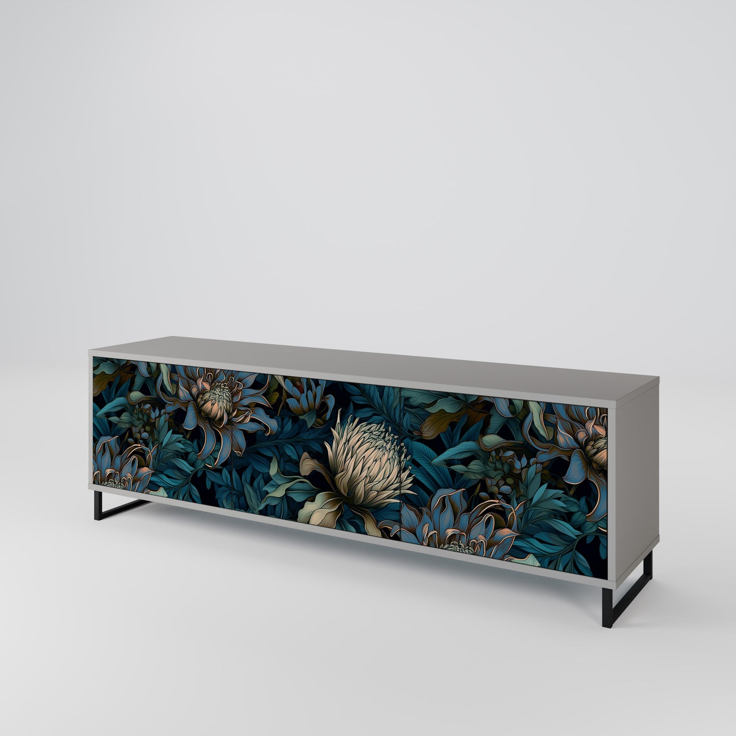 TWILIGHT BLOOM 3-Door TV Cabinet