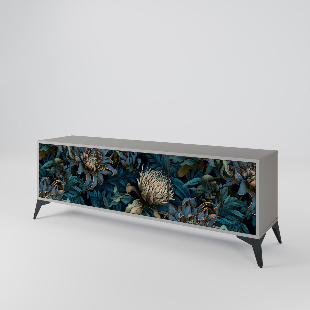 TWILIGHT BLOOM 3-Door TV Cabinet