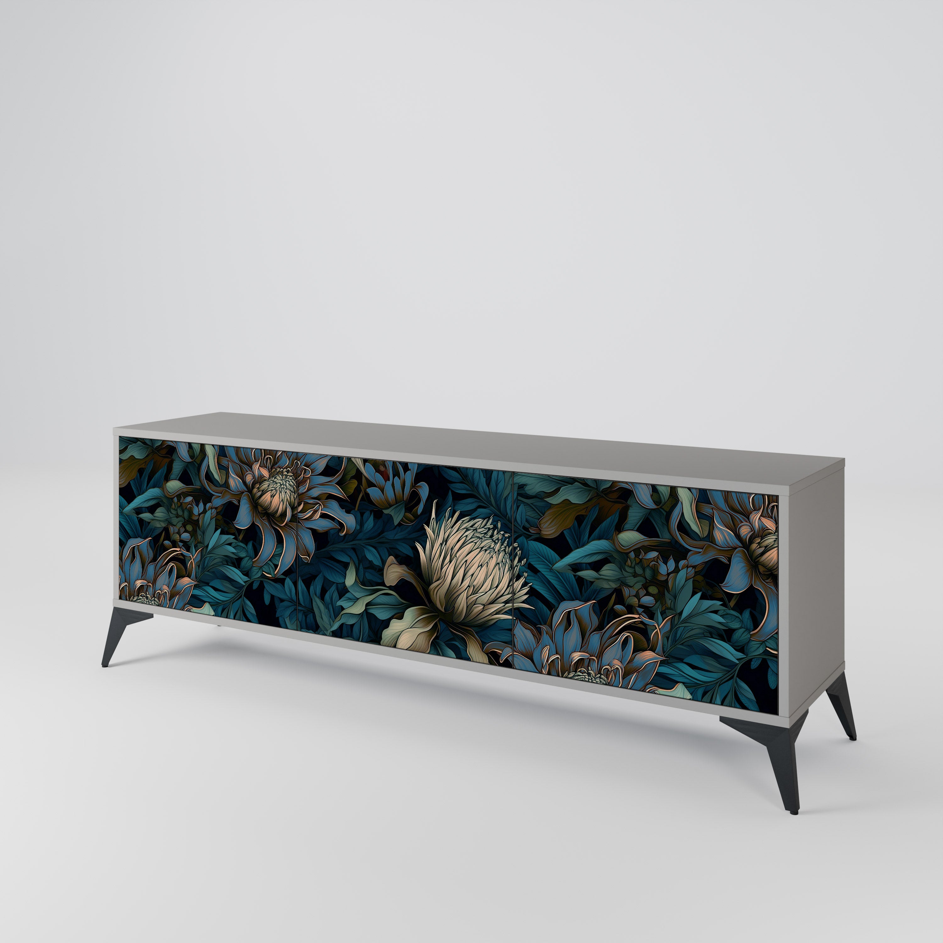 TWILIGHT BLOOM 3-Door TV Cabinet