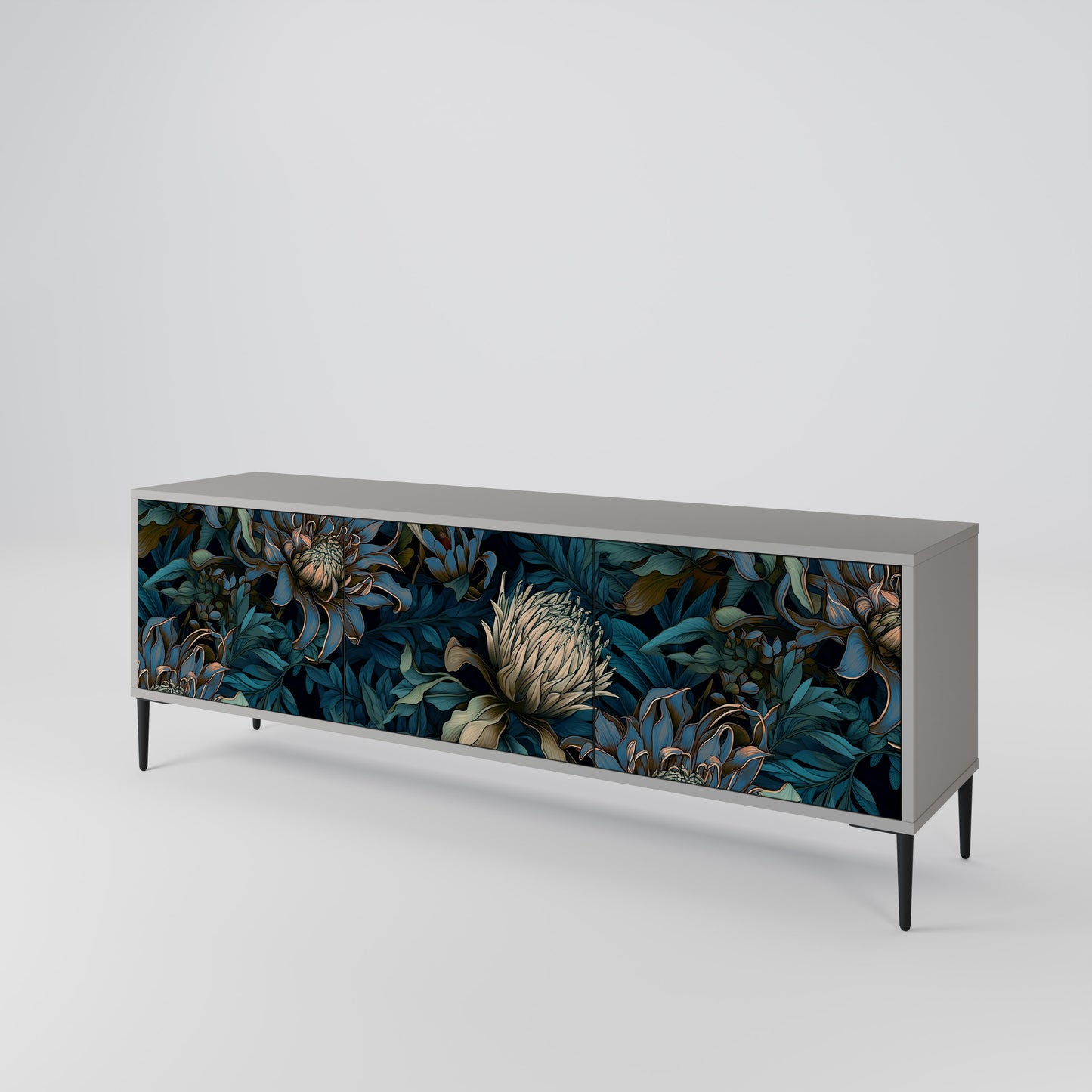 TWILIGHT BLOOM 3-Door TV Cabinet