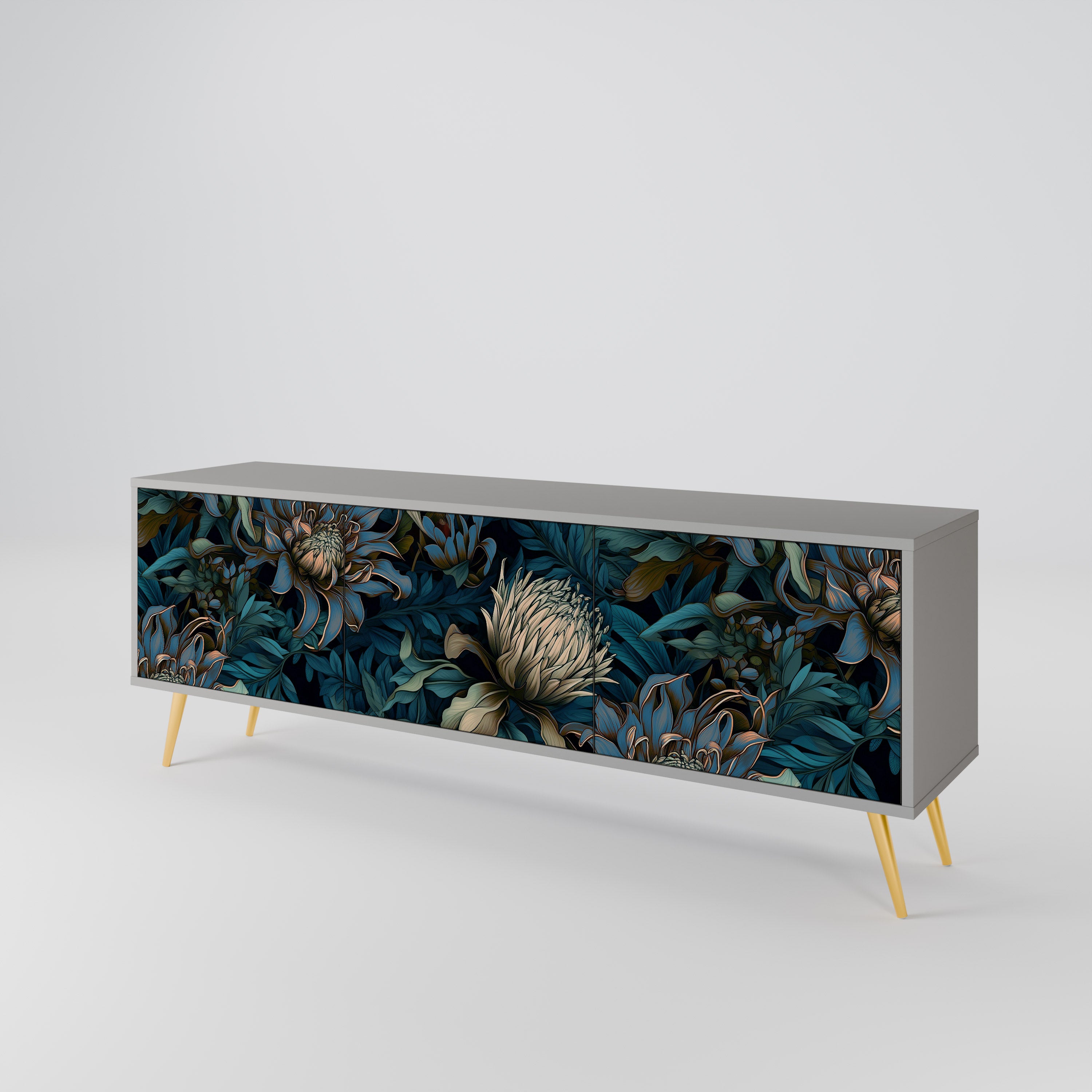 TWILIGHT BLOOM 3-Door TV Cabinet